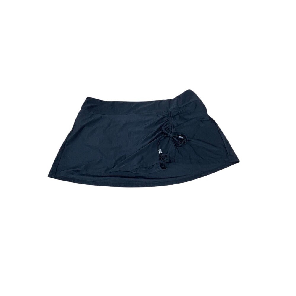 Collections by Catalina Swim Skirt Skort Bottom Womens Plus 2X Black sku652